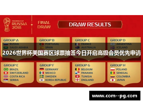 2026世界杯美国赛区球票抽签今日开启高级会员优先申请